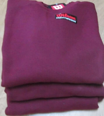 Sudadera para hombre Wilson 2XL peso pesado 3 piezas ladrillo 50/50 algodón/poliéster Foto 1 de 4