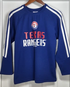 Texas Rangers Genuine Merchandise Kids XL (12/14) Long Sleeve Shirt Blue - Picture 1 of 9