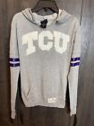 TCU Horned Frogs NCAA Teens Juniors Girls Light Hooded Sweatshirt Small Gray