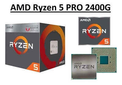 AMD Ryzen 5 PRO 2400G Quad Core Processor 3.6 - 3.9 GHz, Socket AM4, 65W CPU - Image 1 of 4