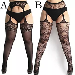 Sexy Medias de Encaje Talla Grande Suspendedor Pantimedias - Imagen 1 de 14