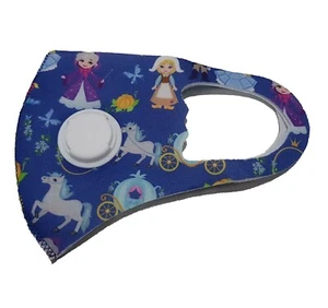 Girls Washable Reusable Princess Design Fashion Face Mask With Filter - Picture 1 of 4