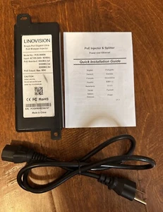 LINOVISION GIGABIT 1port 90W POE injector & Splitter - Bild 1 von 4