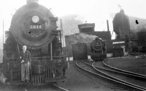 RDG reading railroad K-1 2-10-2 3014 Gordon Pennsylvania mounted copy negative - Picture 1 of 1