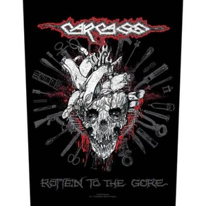 CARCASS - ROTTEN TO THE GORE - BACK PATCH - BRAND NEW - MUSIC BP1251 - Picture 1 of 1