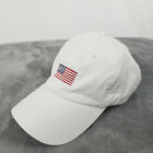 USA American Flag Hat Unisex White Strapback Baseball Cap