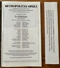 Film Metropolitan Opera La Bohème 21 décembre 1993 Lucia Mazzaria dans le rôle de Mimi