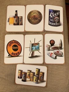 Lot von 7 Coors 6" x 4" Werbepostkarten, ungebraucht, 1994 - Bild 1 von 2