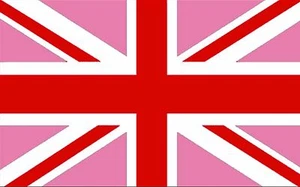 PINK UNION JACK 5x3 feet FLAG 150cm x 90cm flags GAY LESBIAN PRIDE LIFESTYLE - Picture 1 of 1