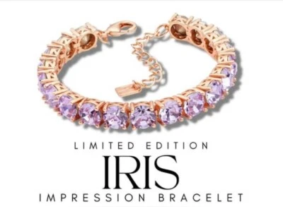 Brazalete Tenis Park Lane IRIS Impresión Lavanda Tono Oro Rosa Circonita cúbica - Edición Limitada Foto 1 de 2