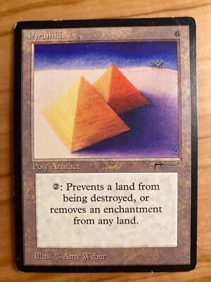 Magic the Gathering MTG Arabian Nights Pyramids LP (Beta Bob) - Image 1 of 2
