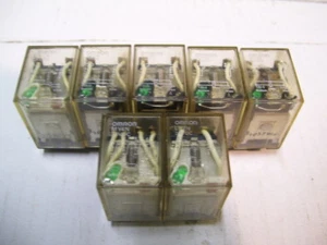 LOTTO (7 PEZZI) RELÈ OMRON LY2N/MY2N/MY4N 2/4 NO/NC 24VDC P2245 - Foto 1 di 4