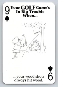 Intercambia cartas tu juego de golf está en grandes problemas cuando Dean Vietor Nine of Spades Green - Imagen 1 de 2