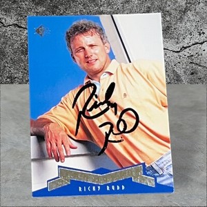 Ricky Rudd NASCAR 75 GREATEST DRIVERS signed card 1995 UPPER DECK SP AUTHENTIC