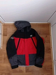 Millet Jacket Mens Large Red Zip Up Gore Tex Windbreaker Waterproof - Picture 1 of 12