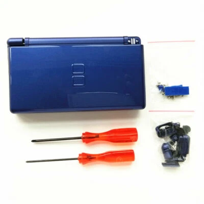 Nintendo DS Lite Full Replacement Housing Shell Screen Lens Cobalt Blue NEW! US!