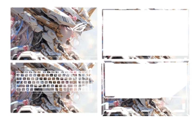 Dazzle Protector Skin Stickers For ASUS ROG Strix G18 G814J - Image 1 of 4