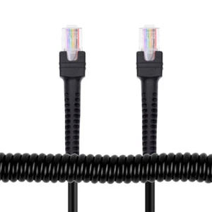 Cat6 RJ45 8P8C UTP Lan Ethernet Network Patch Cord Stretch Coiled Cable 100cm - Picture 1 of 7