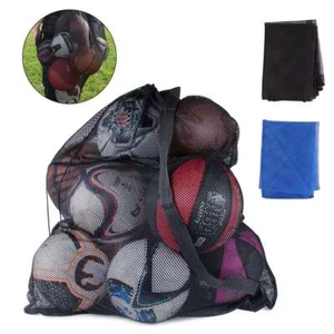 Large Ball Carry Net Sports Ball Storage Bag Mesh with Strap Basketball Football - Picture 1 of 13