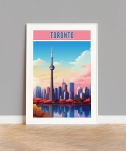 Stampa da viaggio Toronto, poster Toronto, Toronto Wall Art, opera d'arte Toronto - Foto 1 di 3
