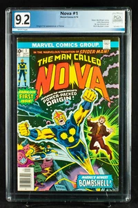 NOVA #1 (Marvel 1976) PGX 9.2 NM- Near Mint Minus  FIRST APPEARANCE NOVA!!! - Picture 1 of 3