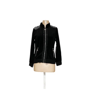 BCBGMAXAZRIA Black Sequin Hoodie - Picture 1 of 4