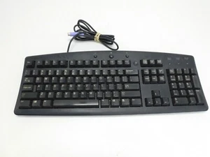 DELL RT7D00 PS/2 104-Key PC Windows Desktop Keyboard Black Wired IBM Compatible - Picture 1 of 8