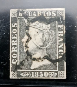 ESPAÑA . 1850 , Sello nº 1. - Imagen 1 de 1