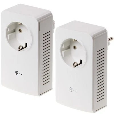 Telekom Speedport Powerline 101 dLAN Powerlan Starter Kit 500 MBit/s -2xADAPTER - Bild 1 von 2