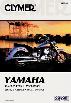 1999 Yamaha XVS1100 Manual de Reparo Clymer M281-4 Service Shop Garagem CM2814 - Imagem 1 de 4