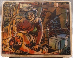 1938 Gum Inc, Horrors Of War #121 giapponese applica torcia al contadino morto PR/GD - Foto 1 di 2