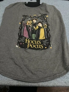 Disney Hocus Pocus Witch Halloween Grey Dog Shirt Size XL Length20” Chest 29 - Picture 1 of 5