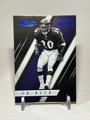 2016 Panini Absolute - Retired Ed Reed #115 Spectrum Blue - Image 1 of 2