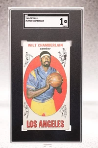 1969-70 Topps - Wilt Chamberlain #1 Los Angeles Lakers SGC 1 HOF - Bild 1 von 2