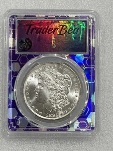 Dólar de plata O Morgan 1883 graduación profesional MS64 ~~ blanco explosivo ~~~ soporte Trader Bea ~~~ - Imagen 1 de 2
