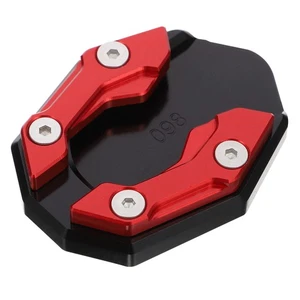 1PCS Red Motorcycle Kickstand Extension Pad Foot Side Stand Support - Picture 1 of 11