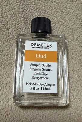 Perfume de Colonia Demeter OUD Humongous Miniatura Splash Pick-me-up .5 oz 15 ml! Foto 1 de 4