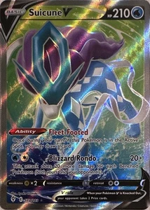 Pokemon TCG Suicune V (Full Art) 173/203 SWSH07: Evolving Skies Ultra Rare - Picture 1 of 1