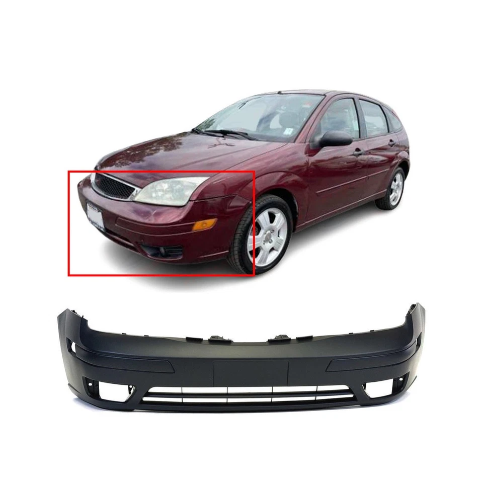 Fascia de repuesto para parachoques delantero cebado para Ford Focus 2005 2006 2007 05-07 Foto 1 de 4