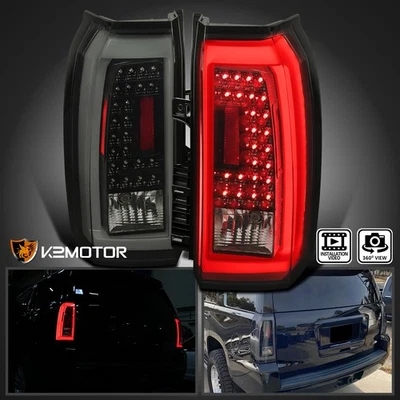 Smoke  Fits 2015-2020 Chevy Tahoe Suburban LED Tail Lights Brake Lamp Left+Right - Image 1 of 4
