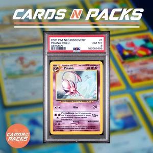 Carte Pokemon Psiana  1/75 HOLO Neo Discovery Deutsch German PSA 8 🇩🇪🔥 - Picture 1 of 2