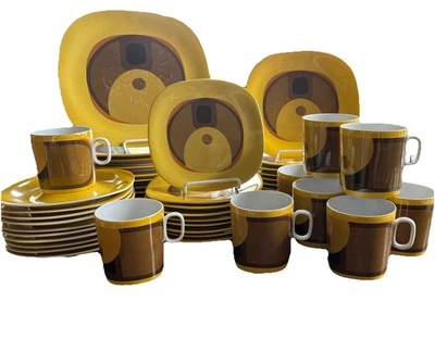 Lot/57 Evolution Transition~BLOCK LANGENTHAL~ Gold Yellow MCM Vtg  Switzerland - Image 1 of 4