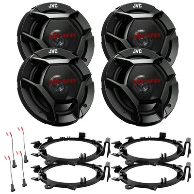 2 pares de altavoces de pico de 300 vatios bidireccionales de 6,5", arnés, adaptador de soportes de montaje Foto 1 de 4