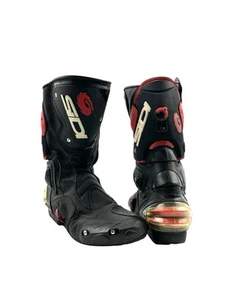 SIDI VERTIGO - Size 12 - Boots Motorcycle Moto Premium Leather Italy Black - Picture 1 of 8