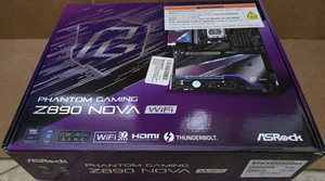 ASRock Z890 Nova WiFi LGA 1851 Intel Z890 SATA 6Gb/s ATX Motherboard - Bild 1 von 9