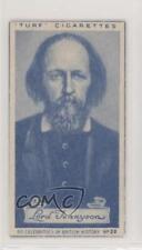 1951 Turf Celebrities of British History Tobacco Alfred Lord Tennyson #28 0a6
