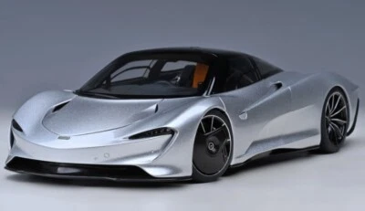 76090 AUTOart 1:18 McLaren Speedtail Metallic Silver model car - Image 1 of 4