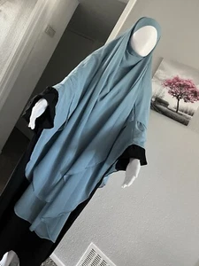 Two Layers KhimarWith Batwing Sleeve Dress,Khimar, Niqab,Hijab, Jilbab,حجاب،نقاب - Picture 1 of 9