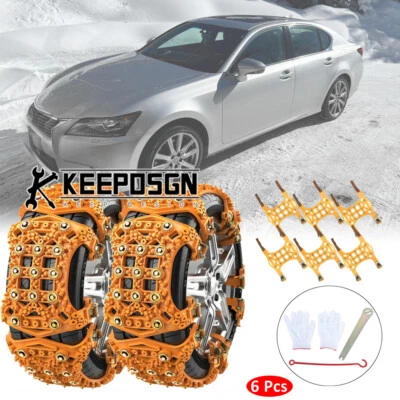 Cadenas de neumáticos de nieve para rueda de coche antideslizante invierno seguro de emergencia para Lexus GS 200 350 Foto 1 de 4