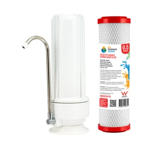 HPF Benchtop Water Filter System 0.5Micron Chloramine Reduction Carbon H1-100CRC - Picture 1 of 1